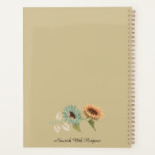 Planificateur Quotidien de Clarté Tournesol Beige  (Dos)