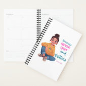 Planificateur quotidien de fille d'anime inspirant (Devant avec enveloppe)