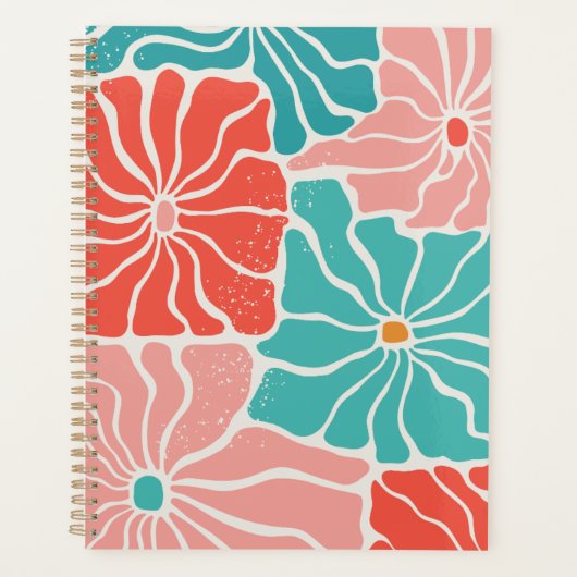 Planificateur quotidien de style mod vibrant (Devant)
