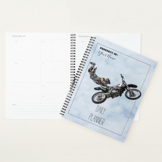 Planificateur quotidien - Dirt Biker - HAMbWG (Devant avec enveloppe)