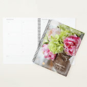 Planificateur quotidien - Fleurs de pivoines - HAM (Devant avec enveloppe)