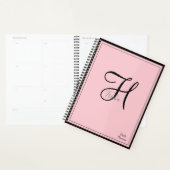 Planificateur quotidien Monogram avec couverture d (Devant avec enveloppe)