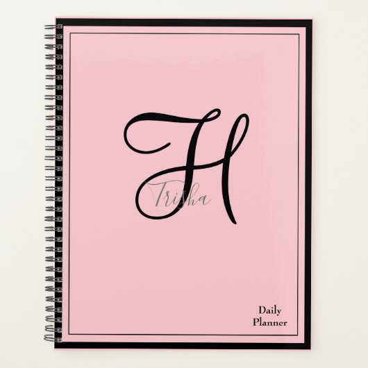 Planificateur quotidien Monogram avec couverture d (Devant)