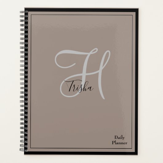 Planificateur quotidien Monogram avec couverture d (Devant)