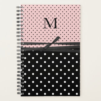 Planificateur quotidien Monogramme Pois