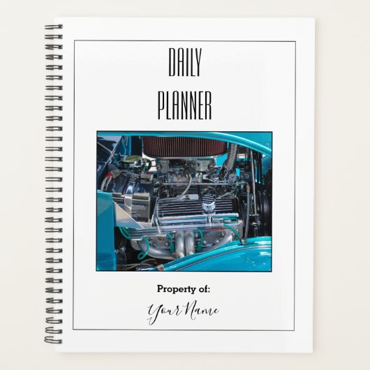 Planificateur quotidien - Moteur de voiture classi (Devant)