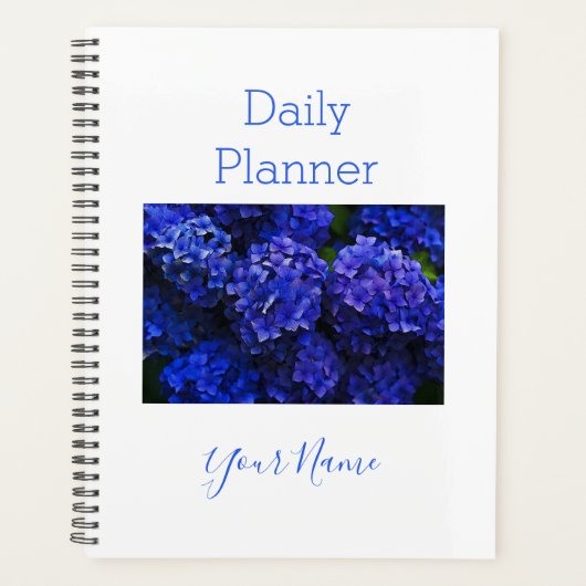 Planificateur quotidien Photo Fleur d'Hydrangea Bl (Devant)