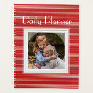 Planificateur quotidien photo HAMbyWG - Rayure Red