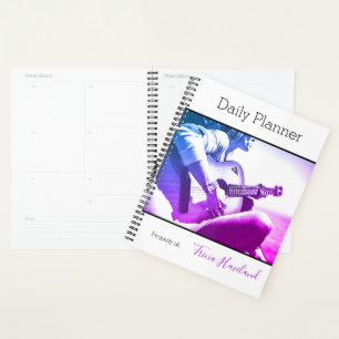 Planificateur quotidien photo Joueuse de guitare H