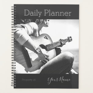 Planificateur quotidien Photo Joueuse de guitare H