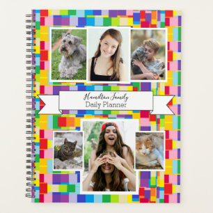 Planificateur quotidien photo multicolore - HAMbWG
