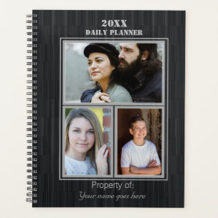 Planificateur quotidien photo noir HAMbyWG
