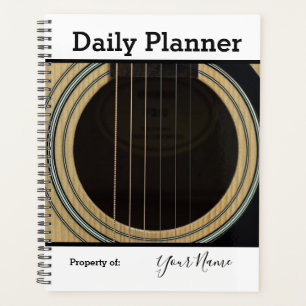 Planificateur quotidien Photo Thème Guitare HAMbWG