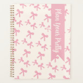 Planificateur quotidien Pink Bow Dreams (Devant)
