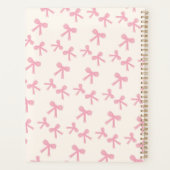 Planificateur quotidien Pink Bow Dreams (Dos)