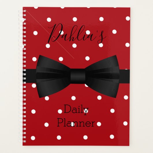 Planificateur quotidien - Points polka - HAMbWG (Devant)