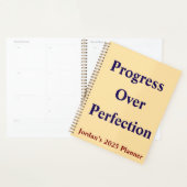 Planificateur quotidien - Progrès par rapport au p (Devant avec enveloppe)