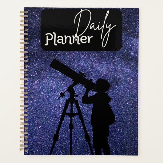 Planificateur quotidien thème Galaxie d'observatio (Devant)