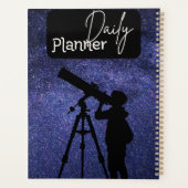 Planificateur quotidien thème Galaxie d'observatio (Dos)