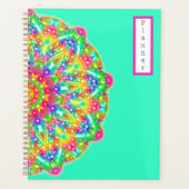 Planificateur Rainbow Mandala Aqua Boho (Devant)