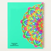 Planificateur Rainbow Mandala Aqua Boho (Dos)