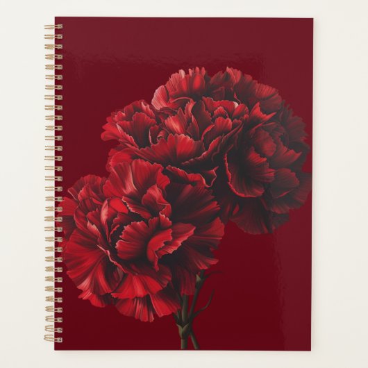 Planificateur Red Carnations (Devant)