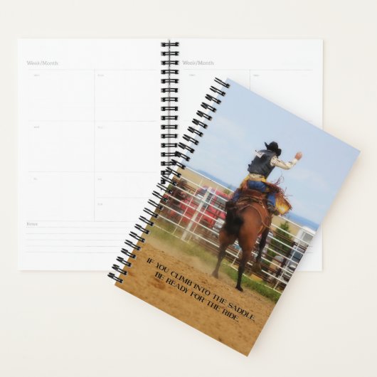 Planificateur Rodeo Saddle Bronc (Devant avec enveloppe)