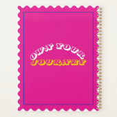 Planificateur rose chaud avec le devis "Prown Your (Dos)