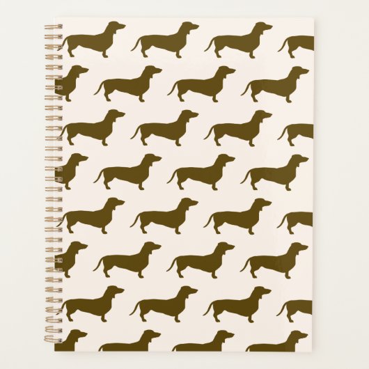 Planificateur rose Dachshund (Devant)