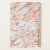 Planificateur rose en marbre doré (Dos)