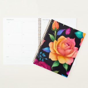 Planificateur Rose Floral Patn