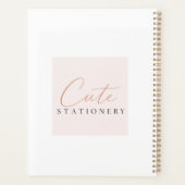 Planificateur Rose Luxe Doux (Dos)