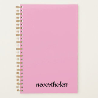 Planificateur rose minimaliste | Élégant Carnet mo