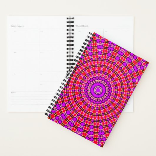 Planificateur rose tendance (Devant avec enveloppe)