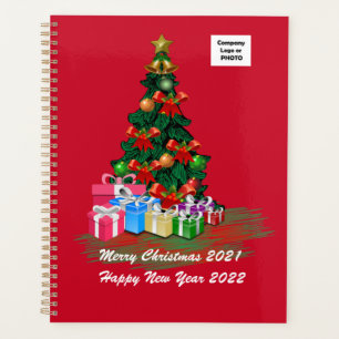 Planificateur rouge sapin de Noël