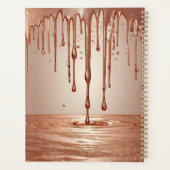 Planificateur sans date or Rose personnalisé (Dos)