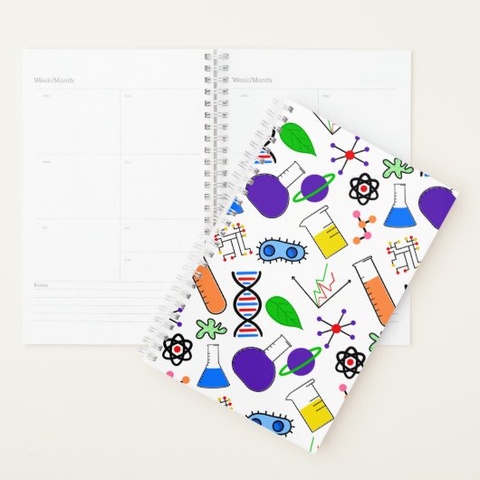 Planificateur scientifique coloré (Devant avec enveloppe)