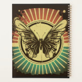 Planificateur scolaire pour papillon rétro, calend (Dos)