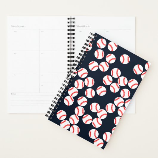 Planificateur Spiral De Baseball (Devant avec enveloppe)