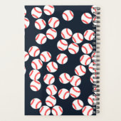 Planificateur Spiral De Baseball Personnalisé (Dos)