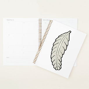 Planificateur Spiral Plumes d'oiseaux