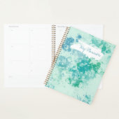 Planificateur spiralé à motif éclaboussé multicolo (Devant avec enveloppe)