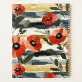 Planificateur Spirale Fleurs de Pavot Rouges Moder (Dos)