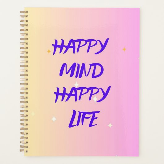 Planificateur Standard – Journal de Motivation (Devant)