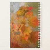 Planificateur stylé d'automne avec monogramme (Dos)