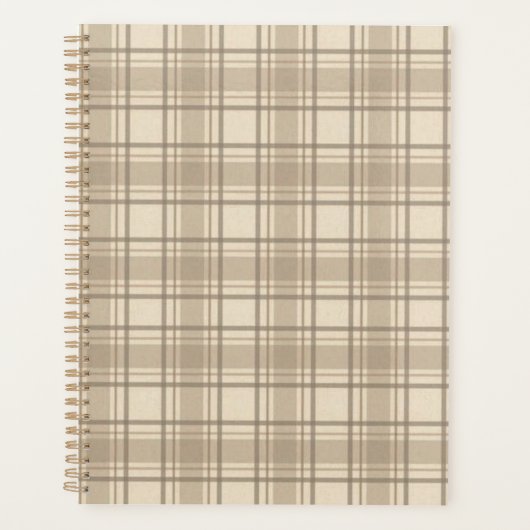 Planificateur Tartan doux (Devant)