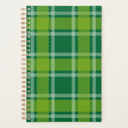 Planificateur Tartan Vert (Devant)