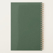 Planificateur Texturé Vert 5,5x8,5 pour Maison ou  (Dos)
