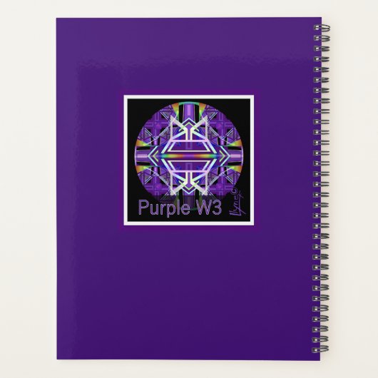Planificateur W3 violet (Dos)