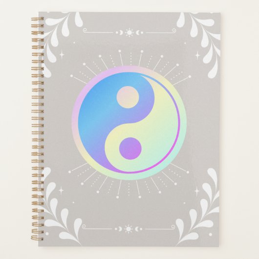 Planificateur Yin-Yang Pastel (Devant)